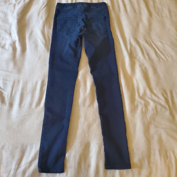H&M Stretchy Jeggings Dark Blue with Pockets Mid Rise - Size 4 - Picture 2 of 9